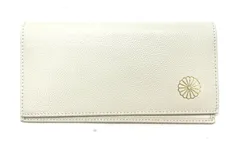 [盛岡79-0198] 皇居売店 限定 牛革製 菊の紋章 長財布【美品/パケット】のサムネイル