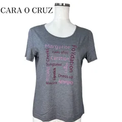 CARA O CRUZ キャラオクルス 半袖Tシャツ 9号 グレー 肩幅37 バスト90 袖丈17 着丈53 レリアン 値下げ不可のサムネイル