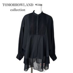 未使用・タグ付】trois トロワ シャツ 長袖ブラウス シアー切替 - メルカリ
