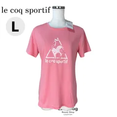 新品タグ付き le coq sportif ルコックスポルティフ 速乾 紫外線カット UVカット 半袖Tシャツ ピンク L 大きいサイズレディース 定価2900円 値下げ不可のサムネイル