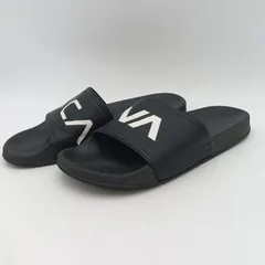 RVCA ルーカ ロゴ入り シャワーサンダル メンズ 黒 B-5-2のサムネイル