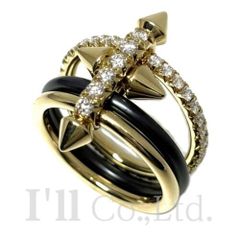値下げ！ Tiffany&Co. ティファニー カーブド バンド リング PT950 3P