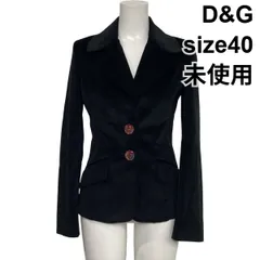 ●◆ 未使用 ディーアンドジー D&G テーラードジャケット コーデュロイ 長袖 シングルブレスト 綿混 40 M～L 9～11号 レディース S6H414のサムネイル