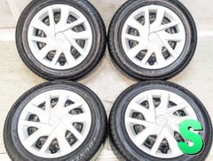 ダイハツ新車外し DUNLOP 155/65R14 タイヤ・ホイールセット 4本