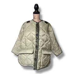 The Frankie Shop フランキーショップ キルティングジャケット アウター ビッグシルエット 防寒 長袖 羽織り レディース サイズXS/S カーキ 冬　ゴーゴー古着久喜倉庫店 8 No.K2355のサムネイル