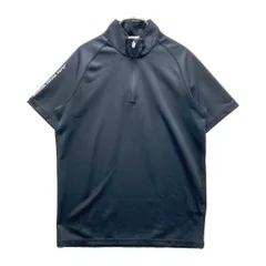 サイズ：S JUN&ROPE ジュン アンド ロペ  ハーフジップ 半袖Tシャツ  ブラック系 [240101725670] ゴルフウェア メンズ ストストのサムネイル