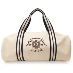 【新品 未使用】TOMMY HILFIGER トミーヒルフィガー ボストンバッグ ロゴ刺繍 キャンバス 2WAY ダッフルバッグ XA00103 970のサムネイル