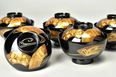 輪島塗わじま龍作茶托と銘名皿各5枚組値引き中☆購入した時のサービス