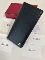 バリーBALLY二つ折り折り長財布 二つ折長財布 二つ折財布 二つ折り財布 長財布 小銭入れ有 小銭入れあり 小銭入れアリ小銭入れ付き折財布さいふサイフwallet purseロングウォレットブラック黒色レザー本革牛革メンズmen男性用紳士ユニセックス男女兼用のサムネイル
