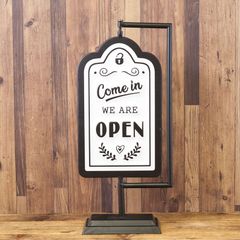 置き型看板 木製 スタンド看板 店舗用 OPEN看板 カフェ 美容室など