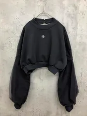 dazzlin ダズリン チュールスリーブ ロゴプルオーバー スウェット sizeF/グレー ■■ レディースのサムネイル