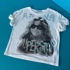 1578 Blumarine ブルマリン SUPERSTAR プリントTシャツ ラインストーン ホワイト　白　Mサイズ相当のサムネイル