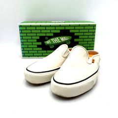 [중고품] VANS×LQQK STUDIO 밴즈×룩 스튜디오 OG MULE LX 오리지날 뮬 엘엑스 구두 슬리폰 슈즈 [162-250630-ma-30-izu]