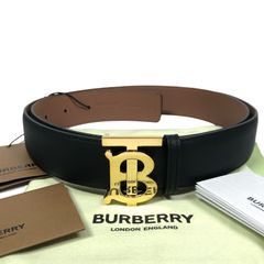ユニセックス】BURBERRY バーバリー TBロゴ レザーベルト ほぼ未使用