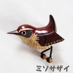 ミソサザイ その2 バードカービング(Bird Carving) 野鳥彫刻 - メルカリ