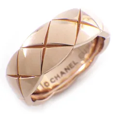 シャネル CHANEL リング ココクラッシュ ミディアム J10817 マトラッセ キルティング K18BG 13号 / #53 【中古】のサムネイル