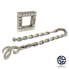 agete アガット K10 10金ゴールド 透かし アラベスクチャーム ロング