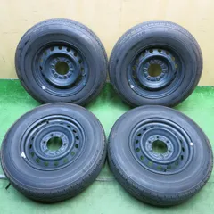 バリ溝！23年！9.5分◎トヨタ ハイエース 純正 スチール 195/80R15 107/105N ブリヂストン エコピア RD613 15インチ PCD139.7/6H◎6062505HAノのサムネイル