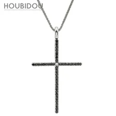 ダミアーニ DAMIANI ネックレス ミステリークロス ダイヤモンド ブラック×ホワイトゴールド ブラックダイヤ 十字架 CROSS ペンダント  【箱】 【保証書】【中古】のサムネイル