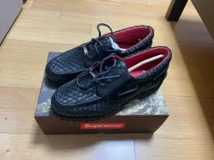 Supreme Timberland ウーブン 3アイ ラグ シュー ブラック 270のサムネイル