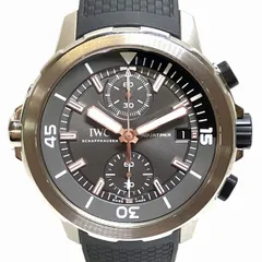 アイダブリューシー シャフハウゼン IWC SCHAFFHAUSEN アクアタイマークロノグラフシャーク 腕時計 総重量約172.3g SS ラバー 自動巻き ブラック文字盤 IW379506 メンズのサムネイル
