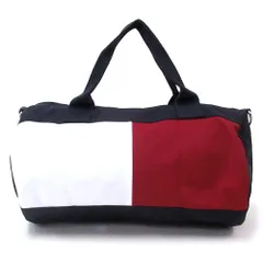 【新品 未使用】TOMMY HILFIGER トミーヒルフィガー バッグ カラーブロック フラッグロゴ ミニダッフルバッグ ボストンバッグ XB02025 970のサムネイル