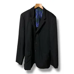 Y'S for men YOHJI YAMAMOTO ワイズフォーメン MZ-JO2-100 ウールギャバジン テーラードジャケット 段返り3つボタン 背抜き メンズ サイズ4 ブラック ゴーゴー古着久喜倉庫店 45 No.K2360Yのサムネイル