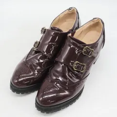 アクシーズファム パンプス モンクストラップシューズ 靴 ブランド レディース Lサイズ ワインレッド axes femme 【中古】のサムネイル