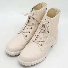アクシーズファム チュールレースアップブーツ ショート丈 シューズ 靴 ブランド レディース Lサイズ ホワイト axes femme 【中古】のサムネイル