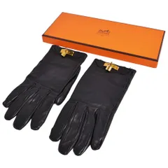 美品 エルメス HERMES 手袋 グローブ ケリー金具 カデナ 南京錠 ラムレのサムネイル