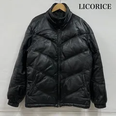 リコリス レザー ジップアップ ダウン ジャケット 羊革 ラム LC-11271 メンズ M ISItems【USED】【古着】【中古】50148622のサムネイル