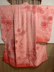 七五三　7歳　総絞り着物　正絹絞り着物　比翼仕立て　着物単品 七五三 7歳 総絞り 正絹着物 着物単品 比翼仕立 - メルカリ