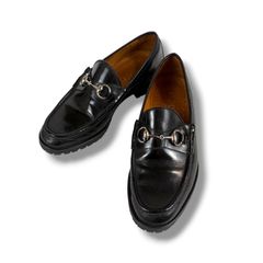 グッチ GUCCI ホースビット ローファー レザーシューズ ブラック 黒 7C