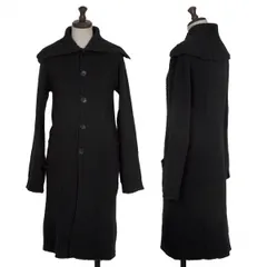 ジュンヤワタナベ コムデギャルソンJUNYA WATANABE COMME des GARCONSウールスタンドカラーロングニットカーディガン 黒M位のサムネイル