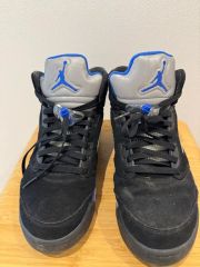Air Jordan 5 ネイビー/アクア - メルカリ