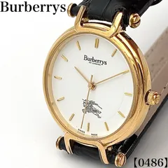 稼働品 Working item バーバリーズ Burberrys 腕時計 メンズ レディース Men Women クォーツ Quartz 3200 白文字盤 ホワイト ゴールド ラウンド シャドーホース ビンテージ アンティーク スイス製 0486のサムネイル