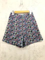 美品 KBF ケービーエフ アーバンリサーチ 花柄 タック ショート パンツ sizeOne/ブルー系 ■◇ レディースのサムネイル