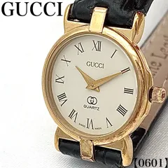 稼働品 Working item グッチ GUCCI 腕時計 レディース Ladies クォーツ Quartz 3400L 時計 オールドグッチ ヴィンテージ ローマンインデックス ゴールド ラウンド 白文字盤 2針 スイス製 高級 0601のサムネイル