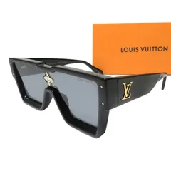 【極美品】ルイヴィトン LOUIS VUITTON 23年 Z1578E サイクロン サングラス 黒 モノグラム フラワー ロゴ 定価11.4万 国内正規品 47419のサムネイル