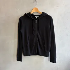 James perse スーピマコットン　ジップアップパーカー　ブラックのサムネイル