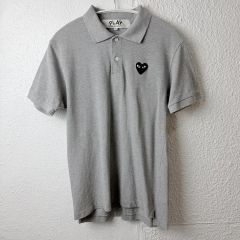 PLAY COMME des GARCONS ポロシャツ グレー M - メルカリ