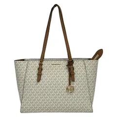MICHAEL KORS(マイケルコース) ショルダーバッグ - アイボリー×ベージュ×ブラウン レザーのサムネイル