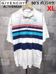 90'S GIVENCHY ACTIVEWEAR ボーダー ポロシャツ XL ジバンシィ ジバンシーのサムネイル