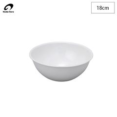 Noda Horo Bowl 18cm 1.0L BO-18W [Cooking Utensils, Cooking Tools, Enamel Bowl, Kitchen Enamelware, White, Oven Cooking, Container, Made in Japan]