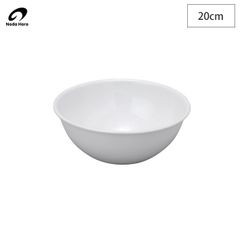 Noda Horo Bowl 20cm 1.5L BO-20W [Cooking Utensils, Cooking Tools, Enamel Bowl, Kitchen Enamelware, White, Oven Cooking, Made in Japan]