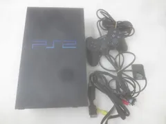  ゲーム プレイステーション2 PS2 本体 動作品 SCPH-50000 ミッドナイトブラック コントローラー 周辺機器付き 中古品のサムネイル