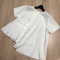 ヨーコチャン バックティアードコットンブラウス 38 近年モデル - メルカリ