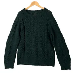 SHIPS JET BLUE シップスジェットブルー 長袖ニット ウール ダークグリーン 緑 メンズ S【古着】【中古】【送料無料】のサムネイル
