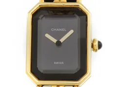 CHANEL シャネル プルミエールL H0001 時計 クォーツ GP/革 ブラック レディース 2148104073402【中古】207のサムネイル