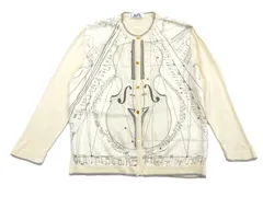 エルメス 球体が奏でる音楽 シルク カーディガン スカーフ柄 セリエボタン 1996 バイオリン 90s ゾエ・パウエルのサムネイル